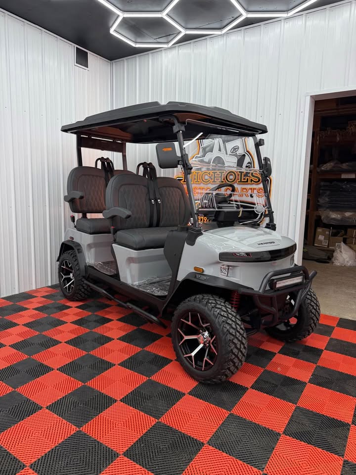 2025 Denago Rover XL Gray Lithium Forward 4 Passenger Golf Cart