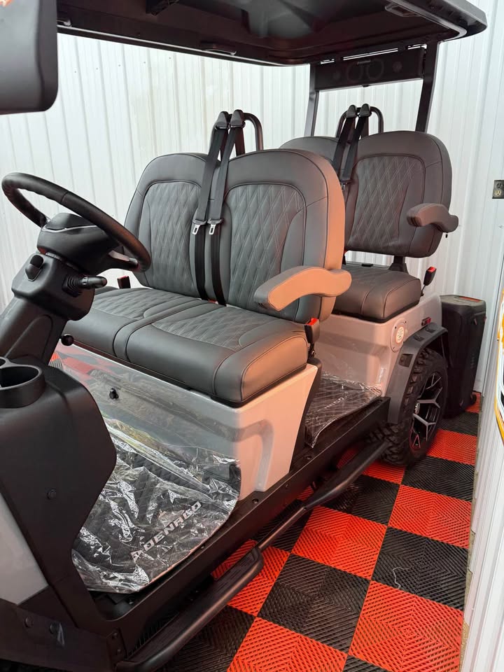 2025 Denago Rover XL Gray Lithium Forward 4 Passenger Golf Cart