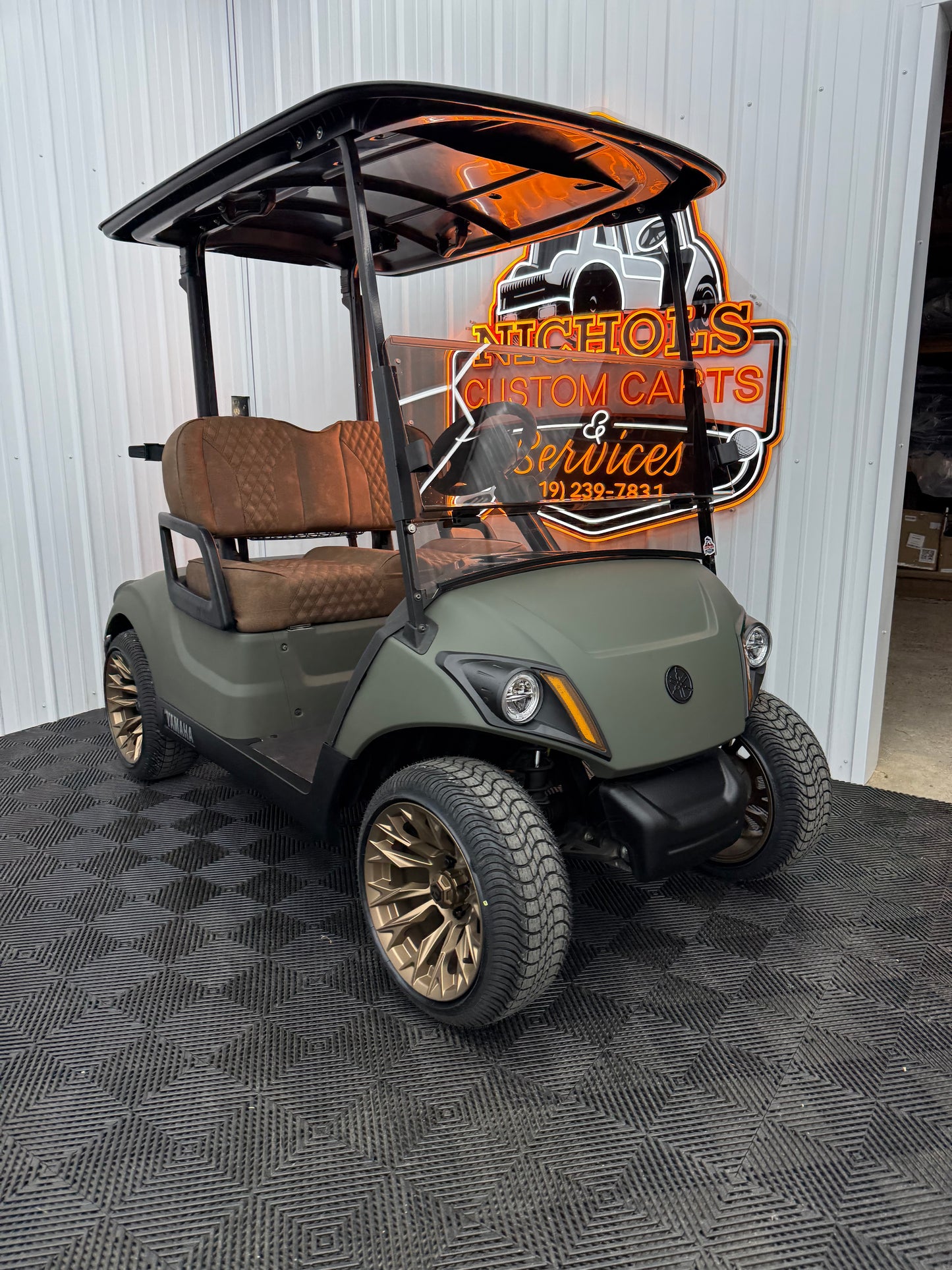 Yamaha Gas EFI (Military Matte Green)Street Legal Kit & Luxury Seat