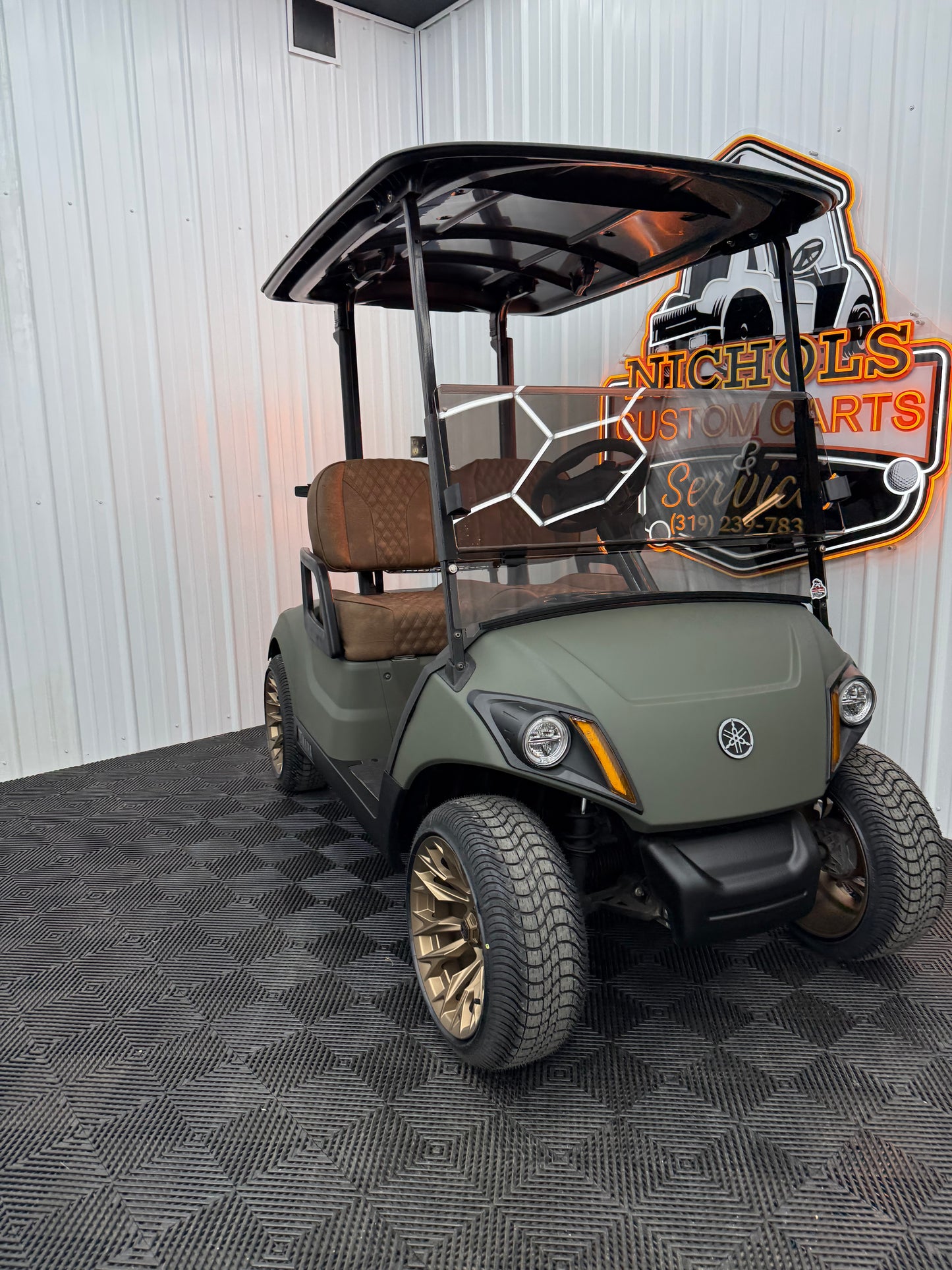 Yamaha Gas EFI (Military Matte Green)Street Legal Kit & Luxury Seat