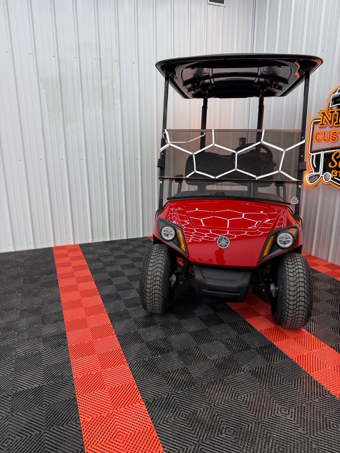 2022 Yamaha Gas EFI (Viper Red)Street Legal Kit & Luxury Seat