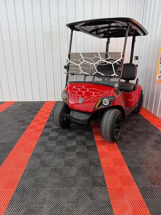 2022 Yamaha Gas EFI (Viper Red)Street Legal Kit & Luxury Seat