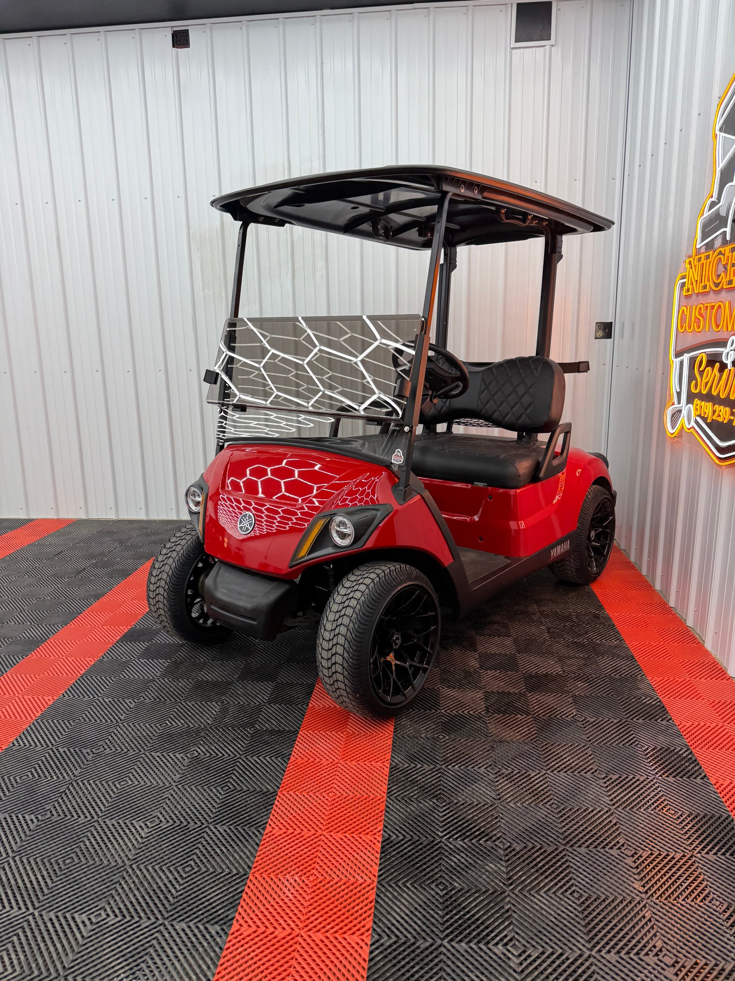 2022 Yamaha Gas EFI (Viper Red)Street Legal Kit & Luxury Seat