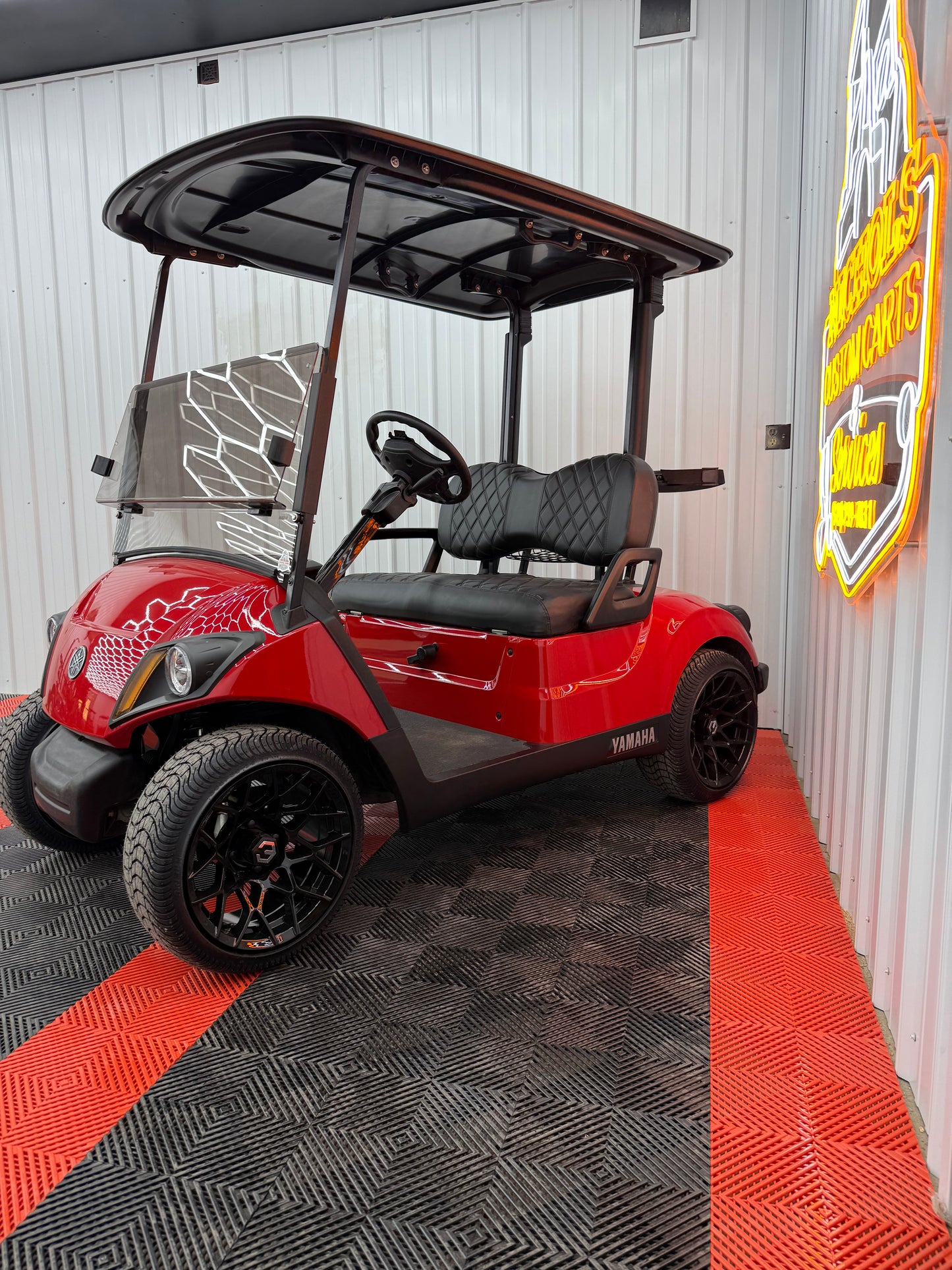 2022 Yamaha Gas EFI (Viper Red)Street Legal Kit & Luxury Seat