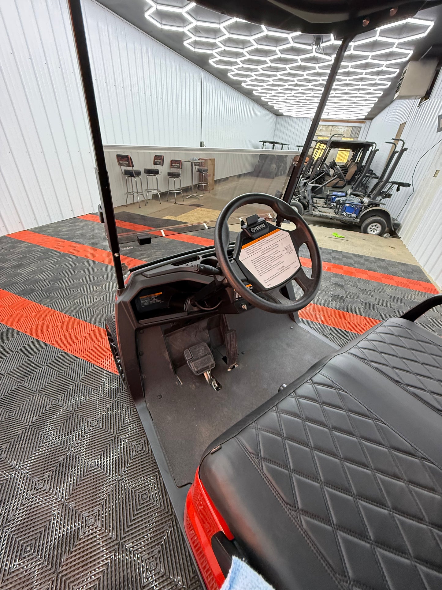 2022 Yamaha Gas EFI (Viper Red)Street Legal Kit & Luxury Seat