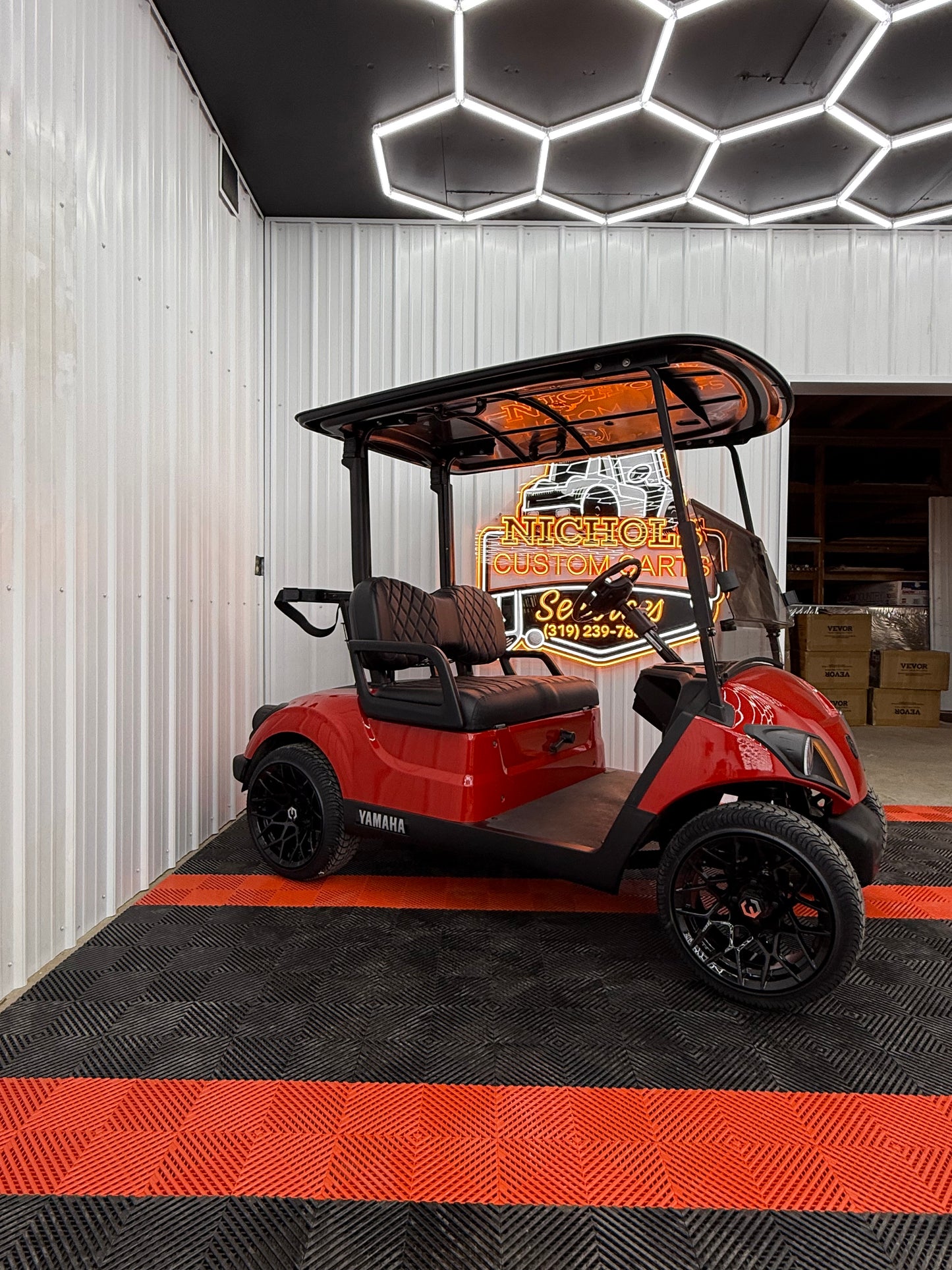 2022 Yamaha Gas EFI (Viper Red)Street Legal Kit & Luxury Seat