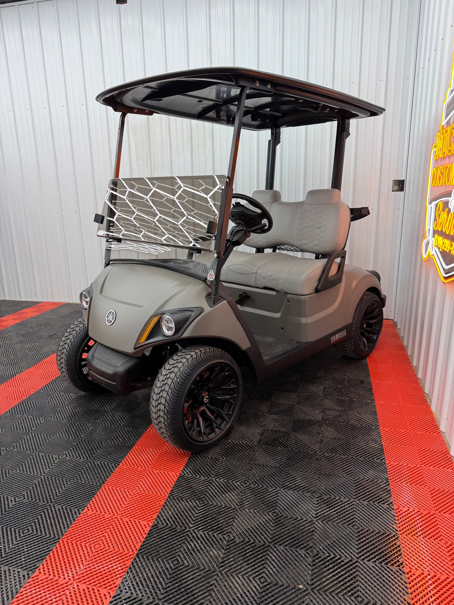 2022 Yamaha Gas EFI (Matte Titan)Street Legal Kit & Luxury Seat