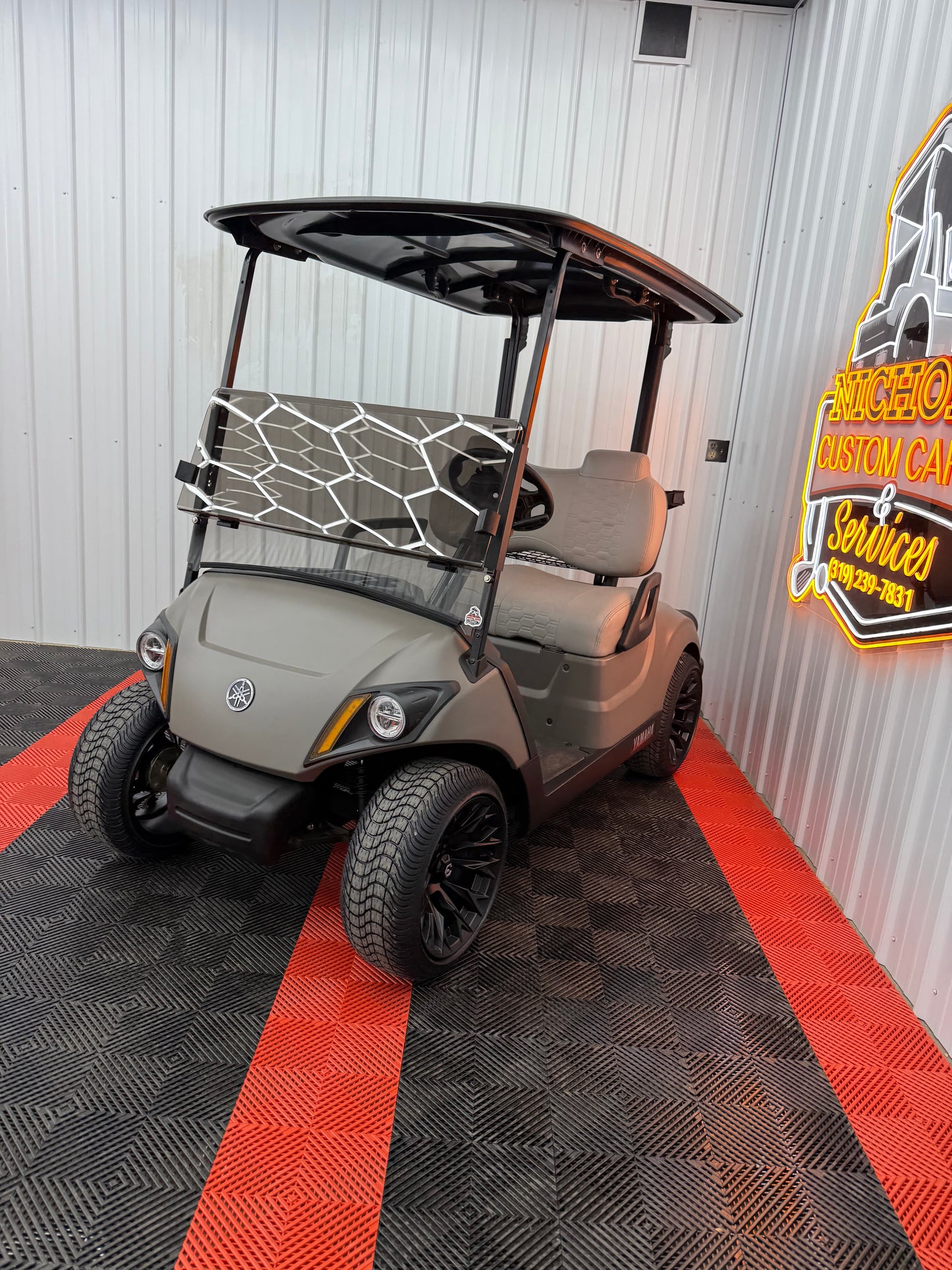 2022 Yamaha Gas EFI (Matte Titan)Street Legal Kit & Luxury Seat