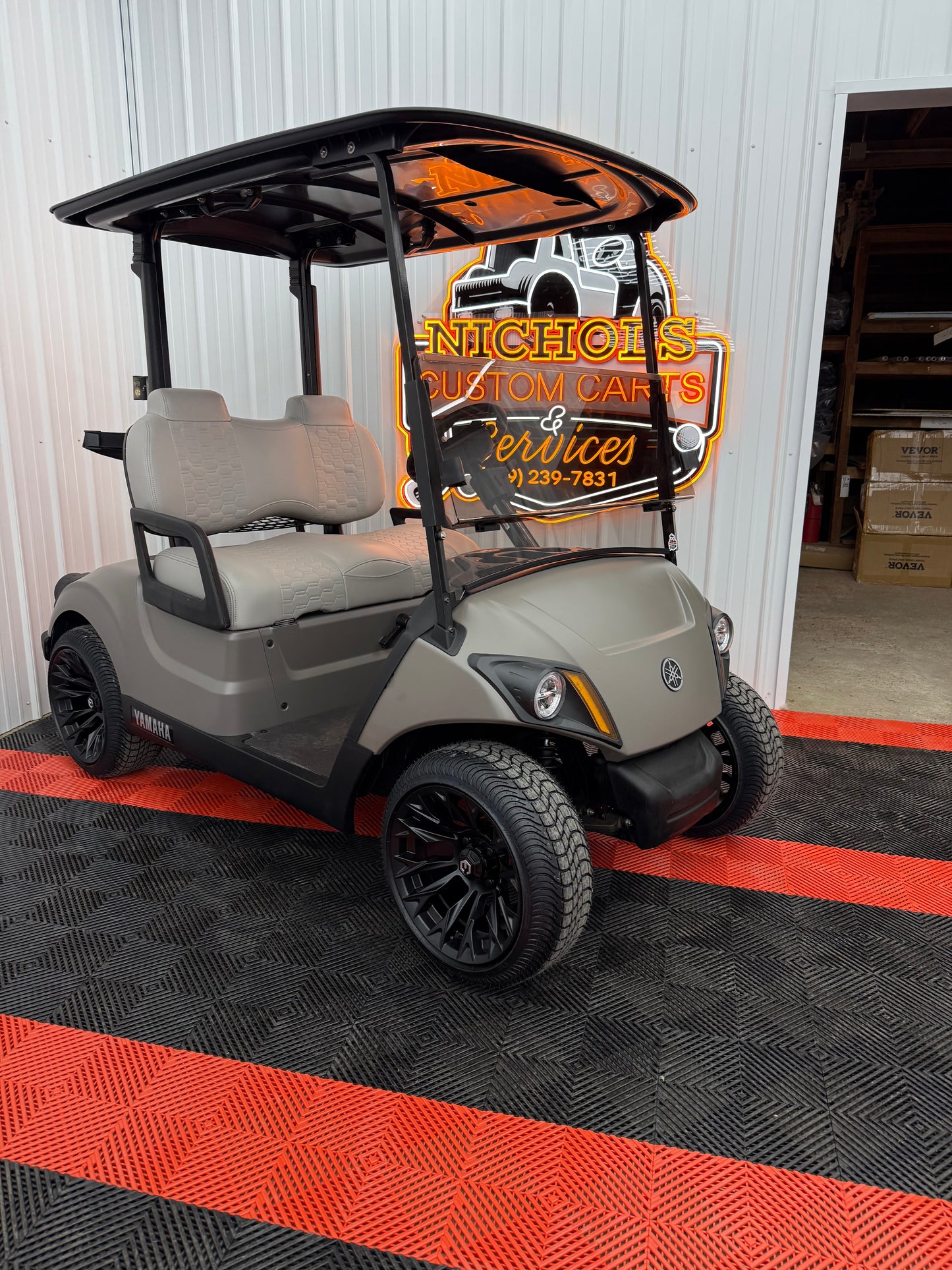 2022 Yamaha Gas EFI (Matte Titan)Street Legal Kit & Luxury Seat