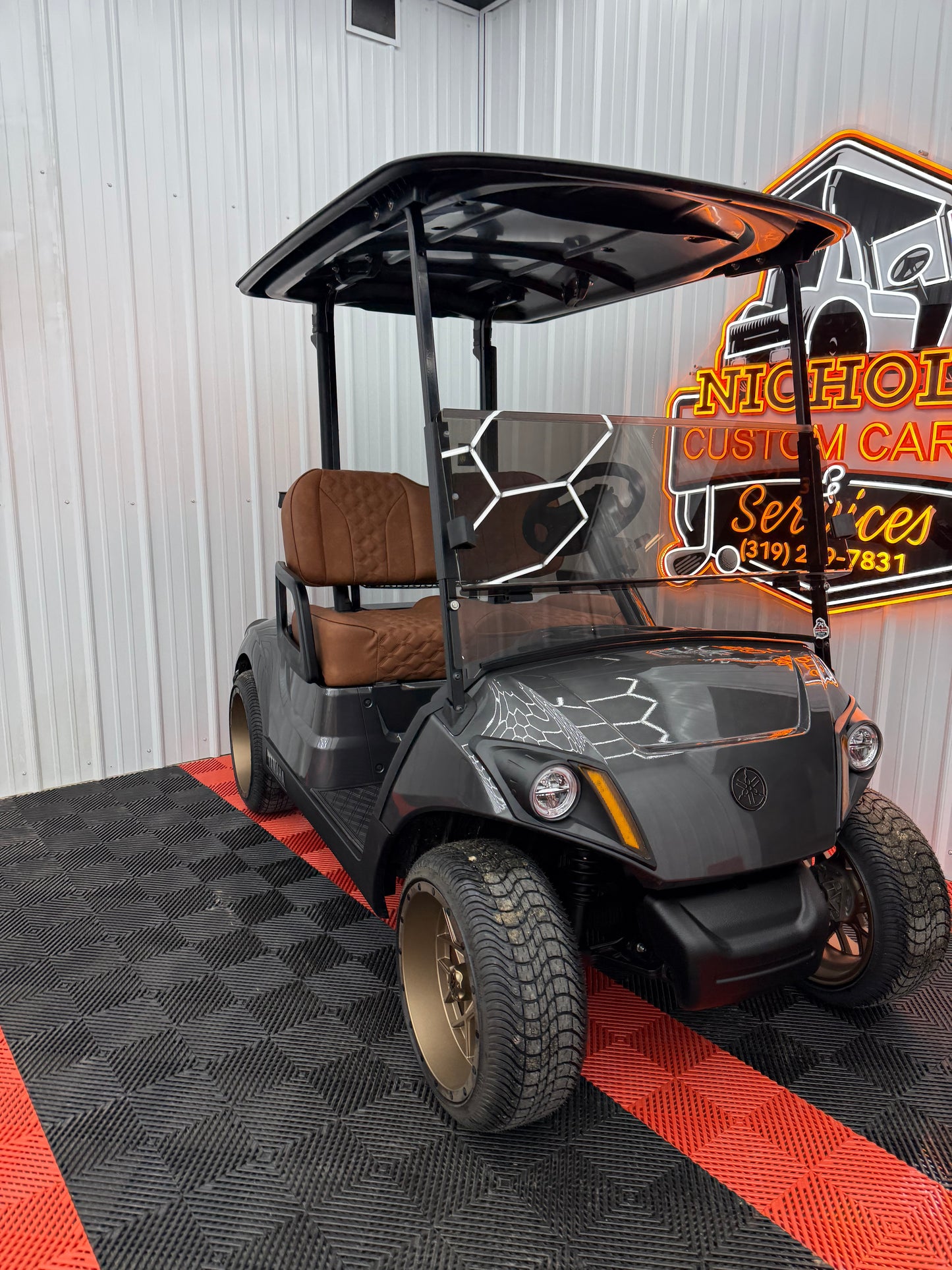 2022 Yamaha Gas EFI (Carbon Grey)Street Legal Kit & Luxury Seat