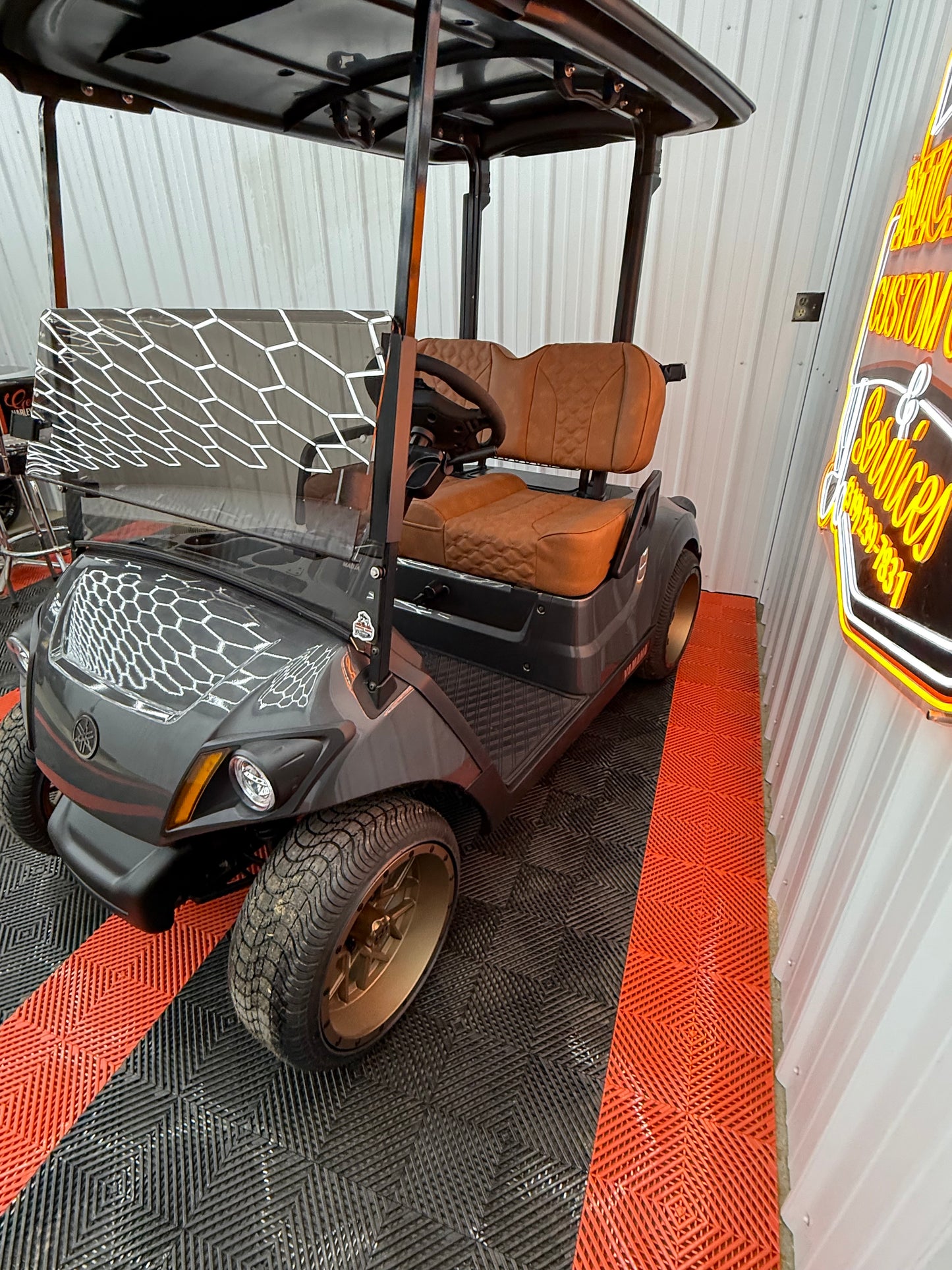 2022 Yamaha Gas EFI (Carbon Grey)Street Legal Kit & Luxury Seat