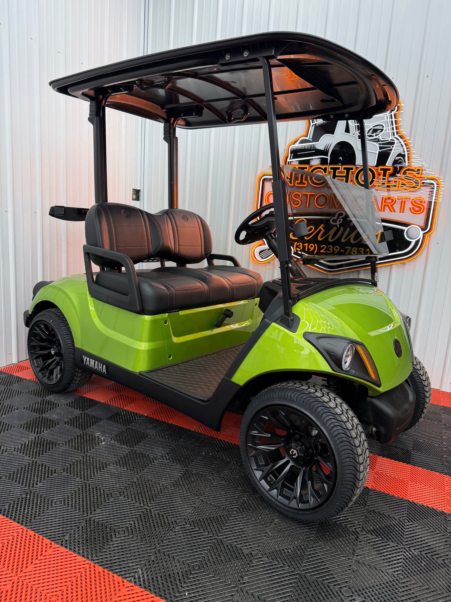 2022 Yamaha Gas EFI (Lime Green)Street Legal Kit & Luxury Seat