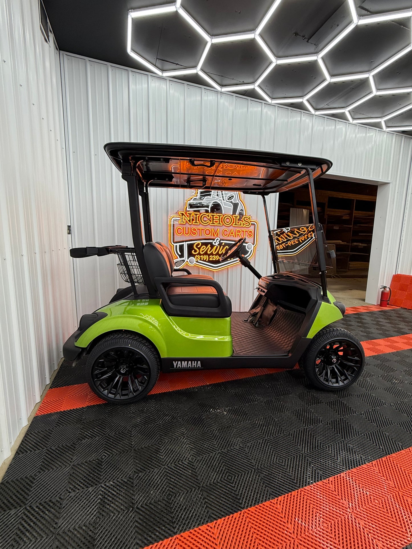 2022 Yamaha Gas EFI (Lime Green)Street Legal Kit & Luxury Seat