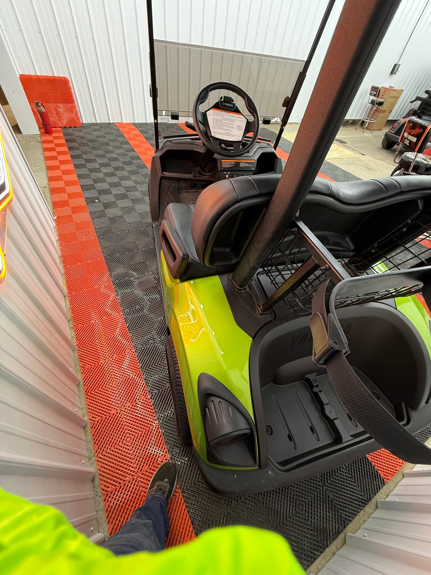 2022 Yamaha Gas EFI (Lime Green)Street Legal Kit & Luxury Seat