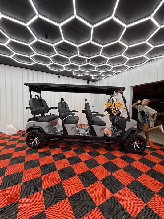 2025 Denago Rover XXL 6 Passenger Golf Cart Lithium Grey (36 0% Financing Available)