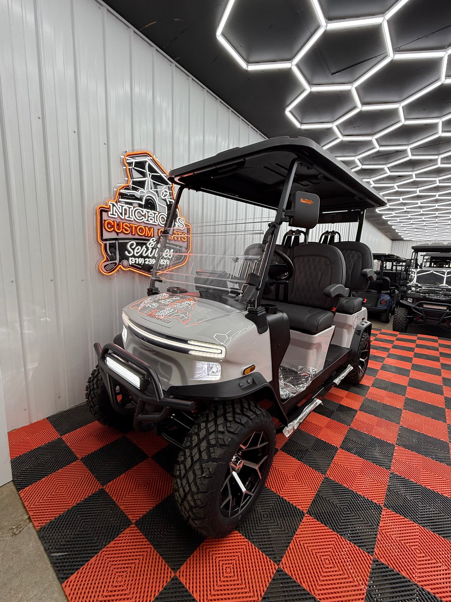 2025 Denago Rover XL 4 Passenger Golf Cart Lithium WHITE (36 Months 0% Financing Available)