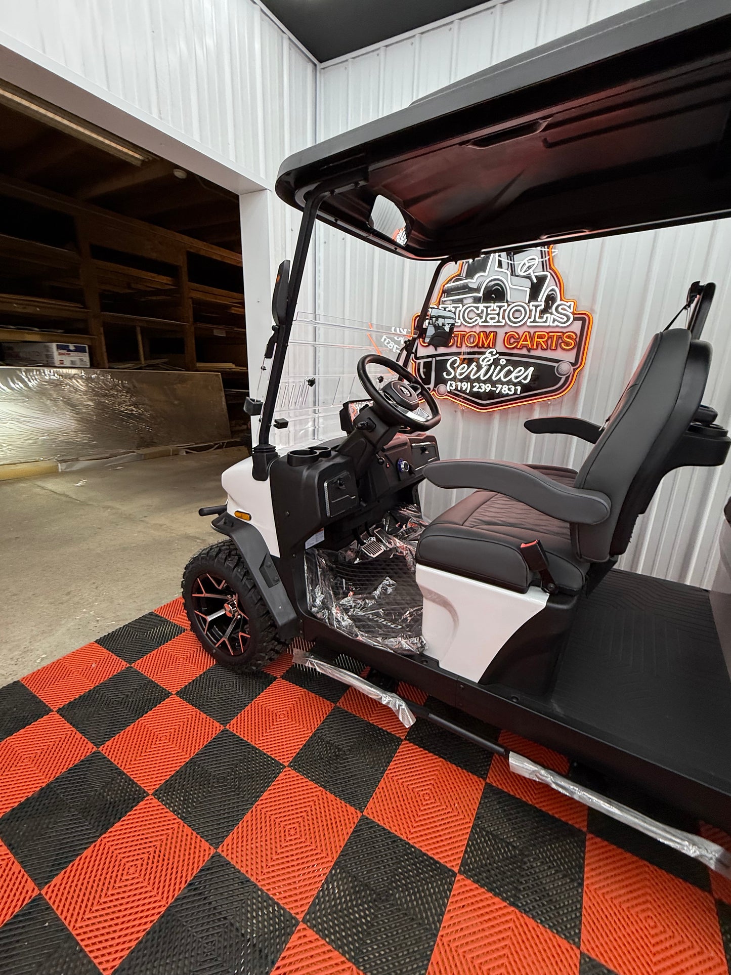 2025 Denago Rover XL 4 Passenger Golf Cart Lithium WHITE (36 Months 0% Financing Available)