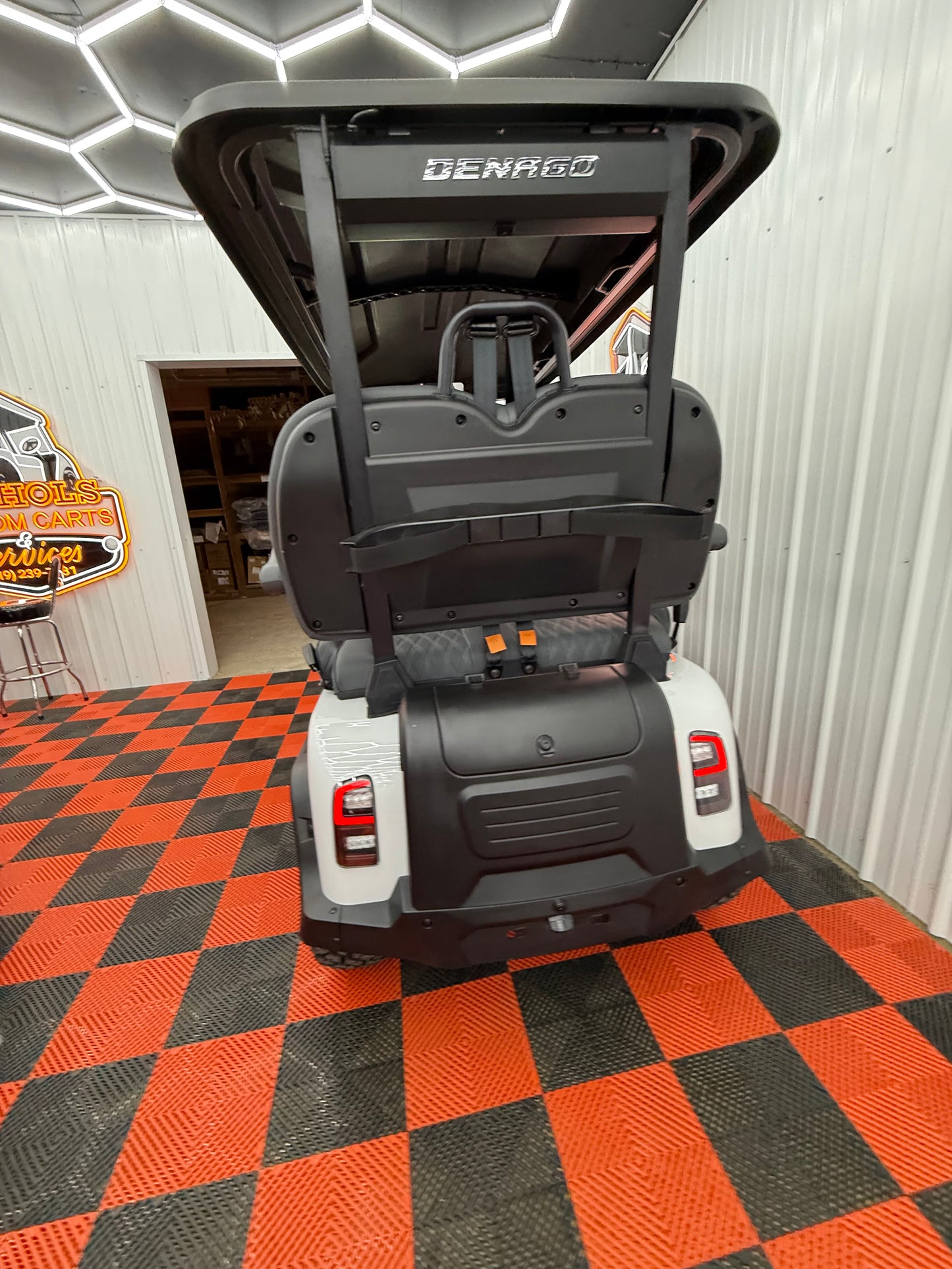 2025 Denago Rover XL 4 Passenger Golf Cart Lithium WHITE (36 Months 0% Financing Available)