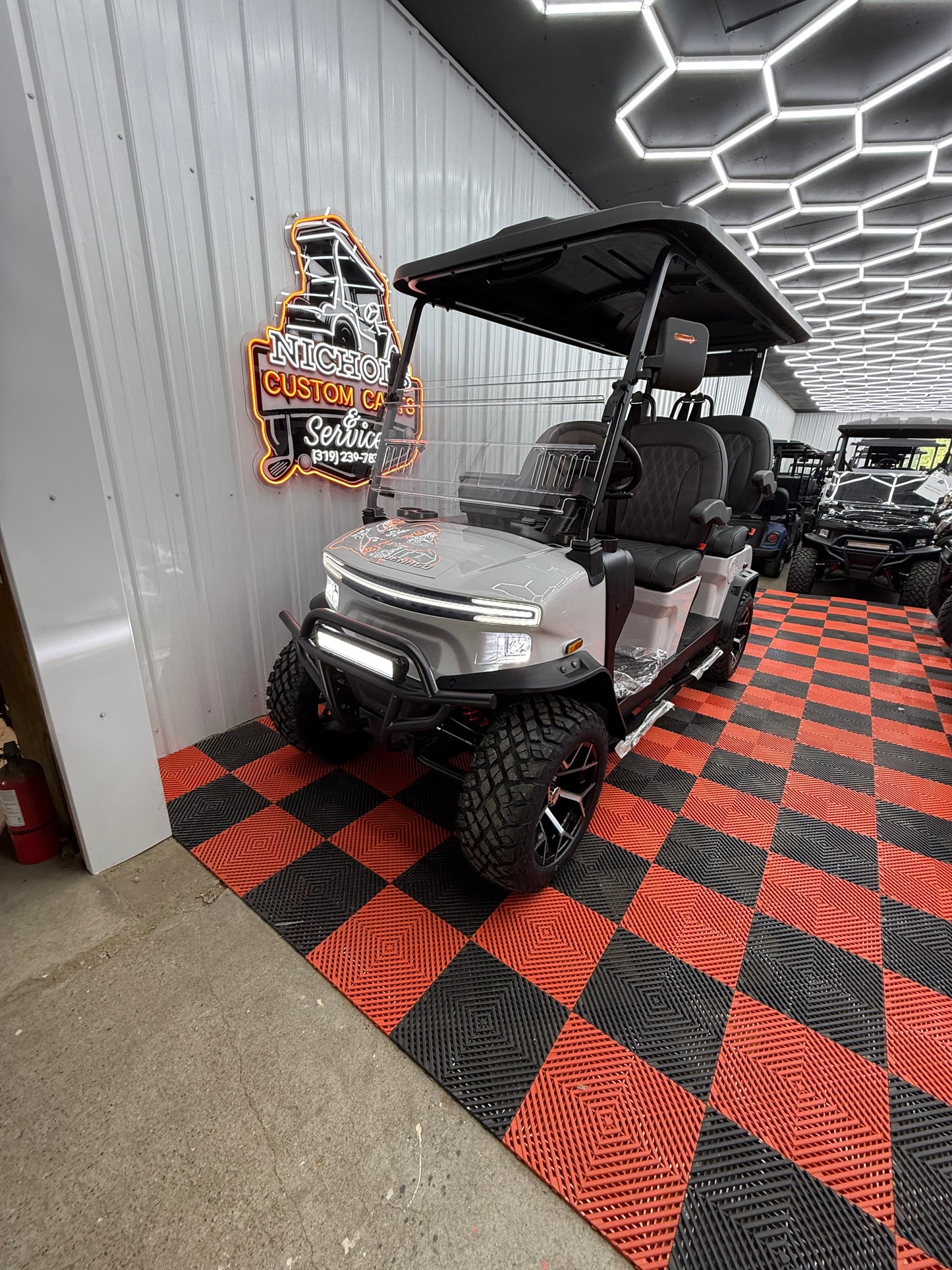 2025 Denago Rover XL 4 Passenger Golf Cart Lithium WHITE (36 Months 0% Financing Available)
