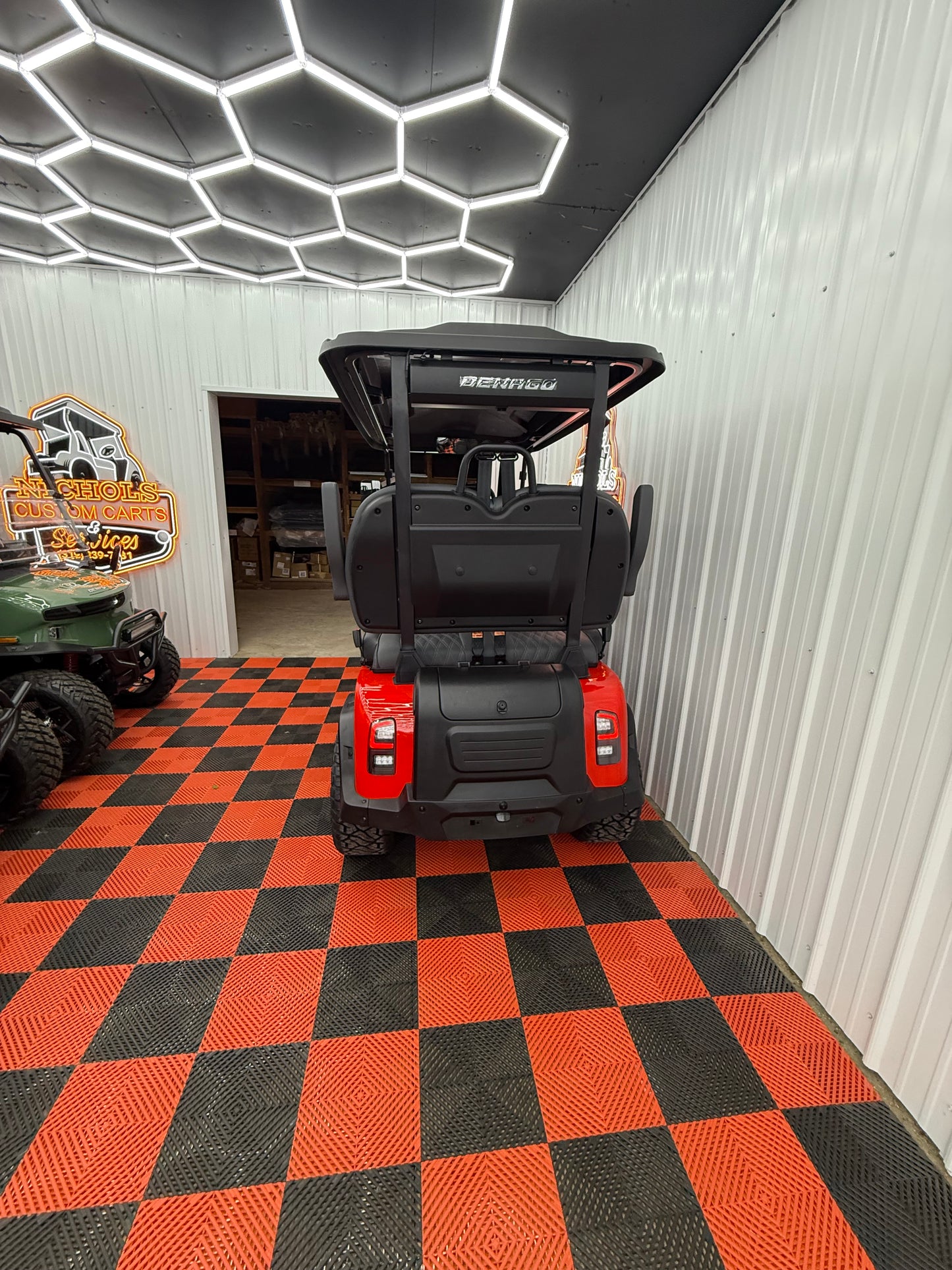 2025 Denago Rover XL 4 Passenger Golf Cart RED (36 Months 0% Financing Available)