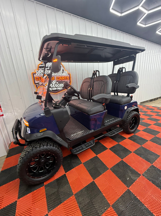 2025 Denago Rover XL 4 Passenger Golf Cart Midnight Blue (36 Months 0% Financing Available)