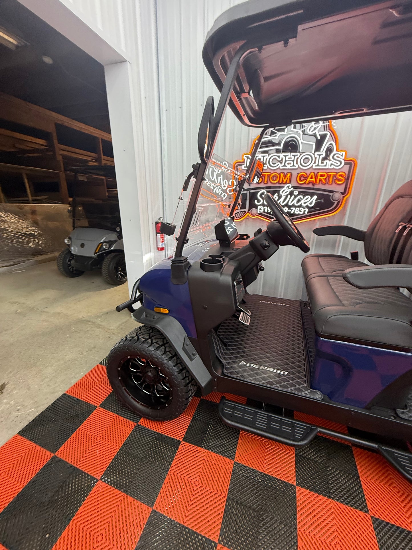 2025 Denago Rover XL 4 Passenger Golf Cart Midnight Blue (36 Months 0% Financing Available)