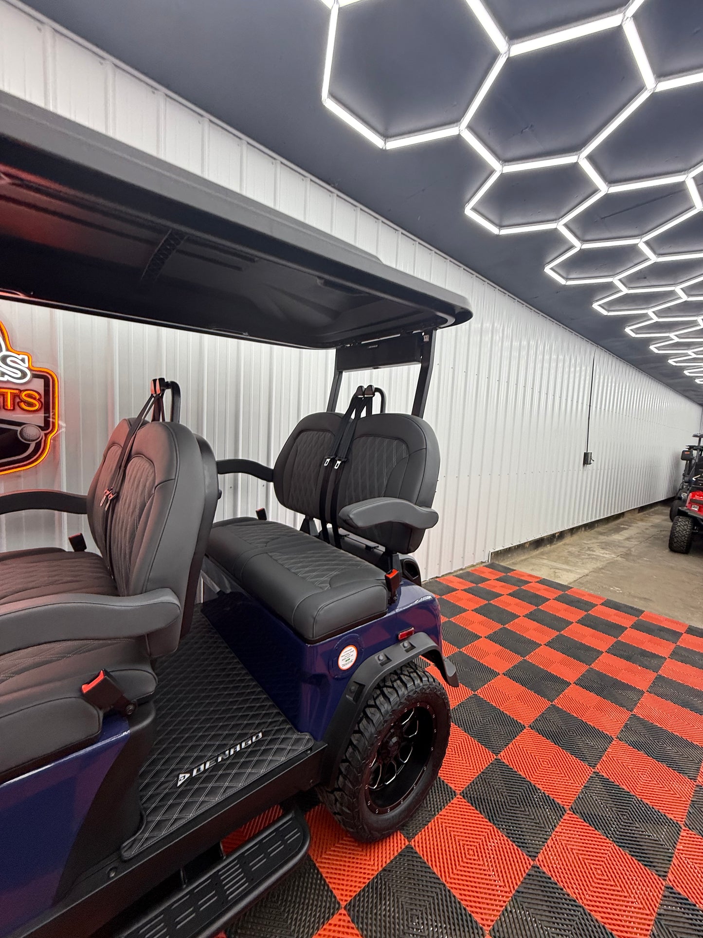 2025 Denago Rover XL 4 Passenger Golf Cart Midnight Blue (36 Months 0% Financing Available)