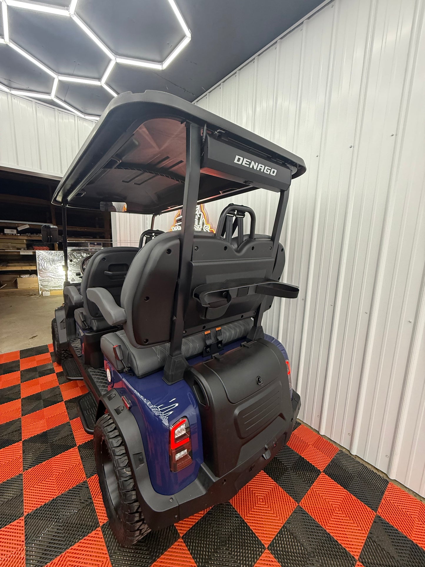 2025 Denago Rover XL 4 Passenger Golf Cart Midnight Blue (36 Months 0% Financing Available)