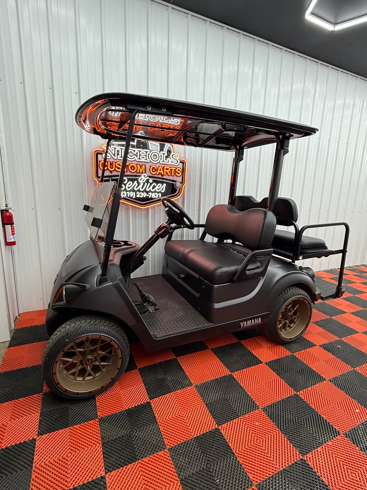 2022 Yamaha Gas EFI Matte Grey(4 Passenger & Street Legal Kit)