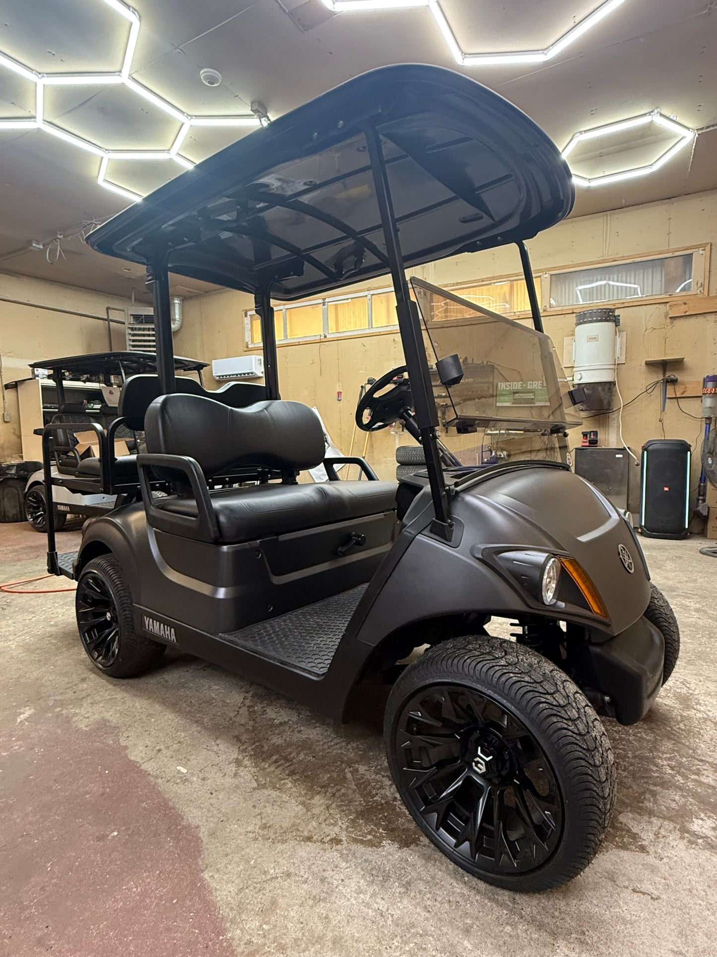 2022 Yamaha Gas EFI Matte Grey(4 Passenger & Street Legal Kit)
