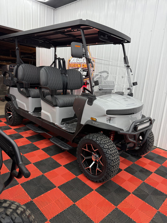 2025 Denago Rover XL6 Passenger Golf Cart Lithium GRAY (36 Months 0% Financing Available)