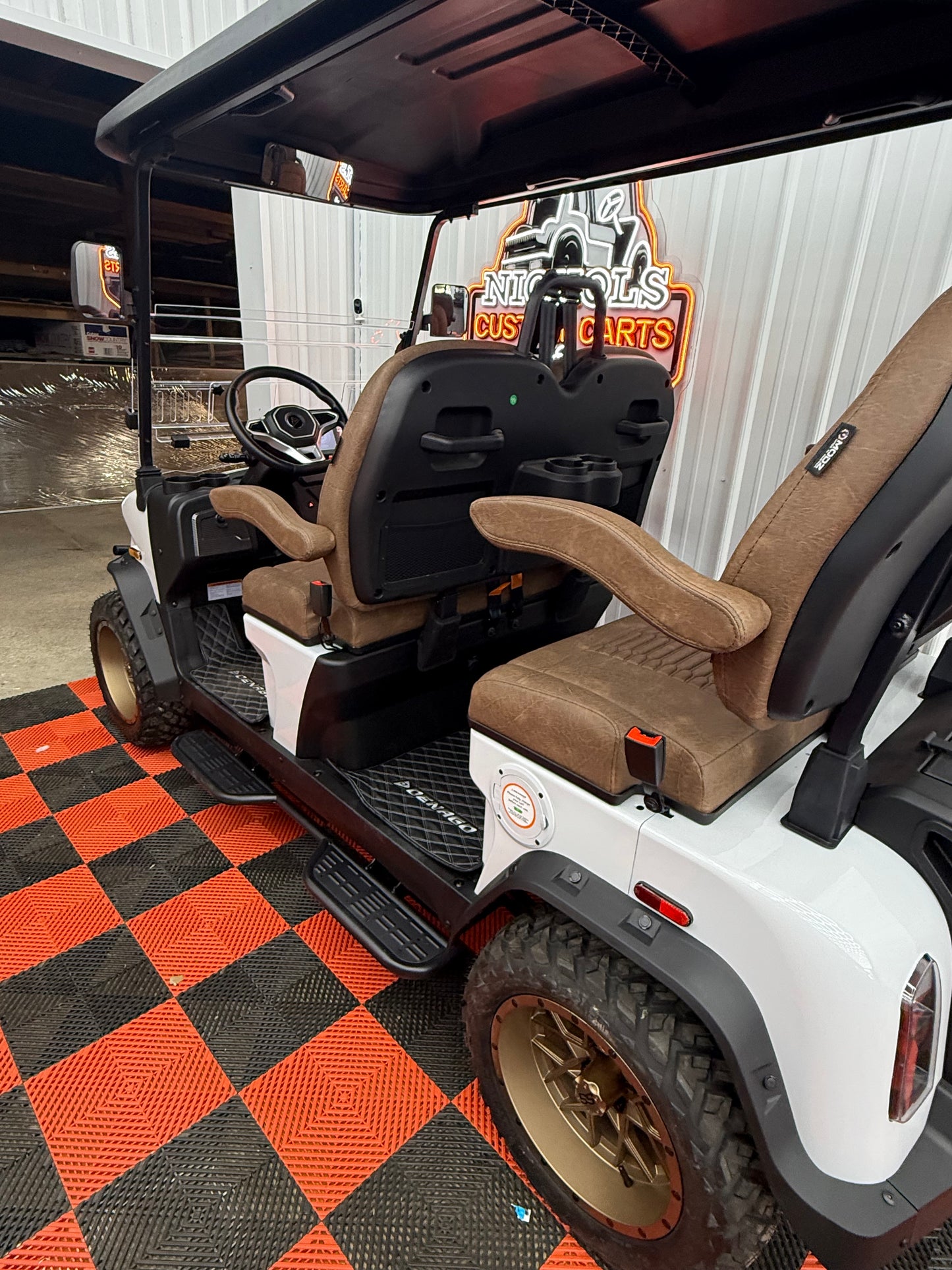 2025 Denago Rover XL 4 Passenger Golf Cart Lithium White Luxury(36 Months 0% Financing Available)