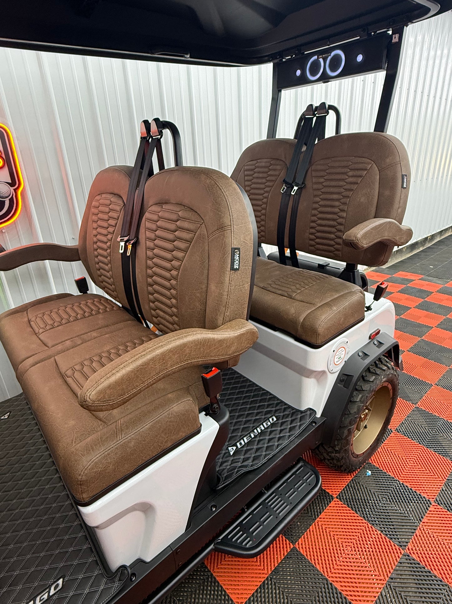 2025 Denago Rover XL 4 Passenger Golf Cart Lithium White Luxury(36 Months 0% Financing Available)
