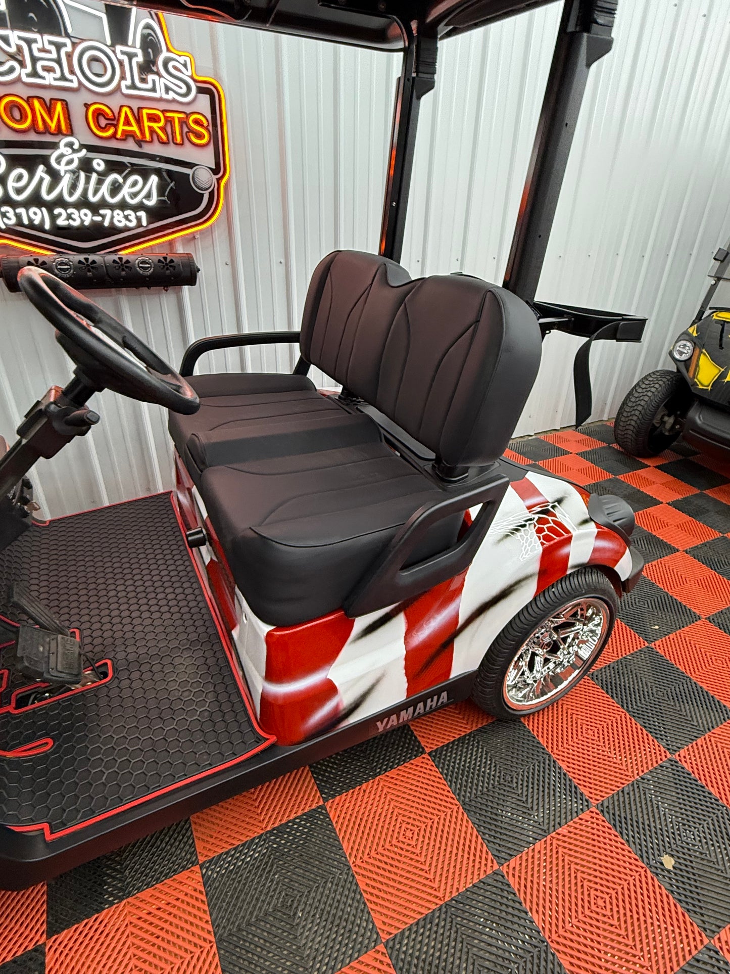 Yamaha Gas EFI QT(American Flag Edition) Luxury Seat & Street Legal Kit