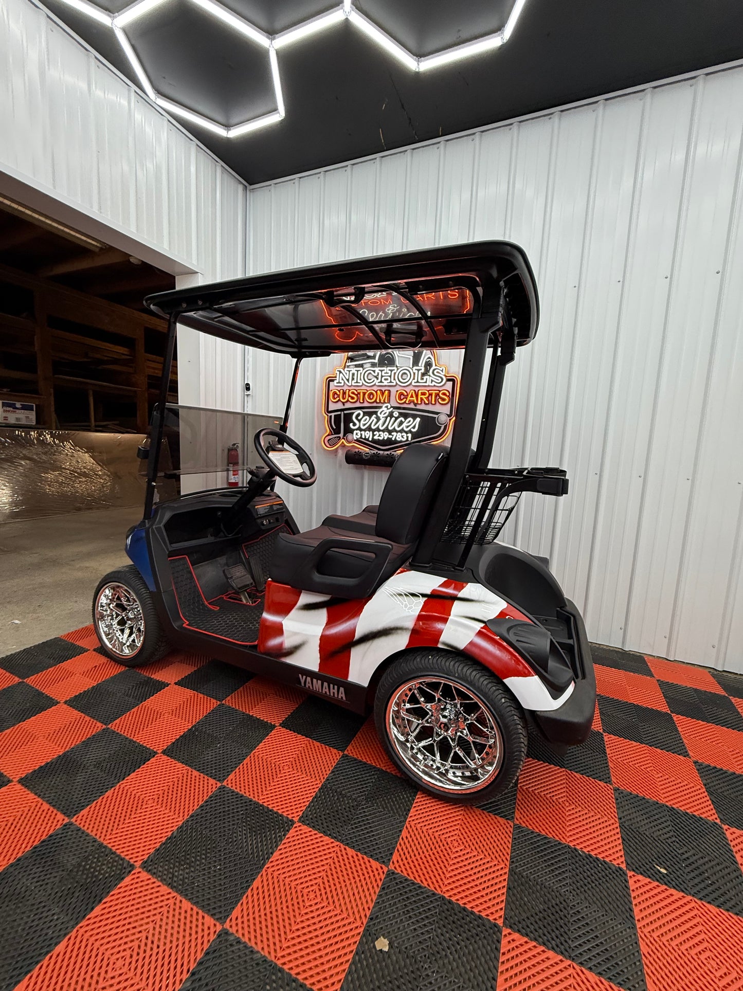 Yamaha Gas EFI QT(American Flag Edition) Luxury Seat & Street Legal Kit