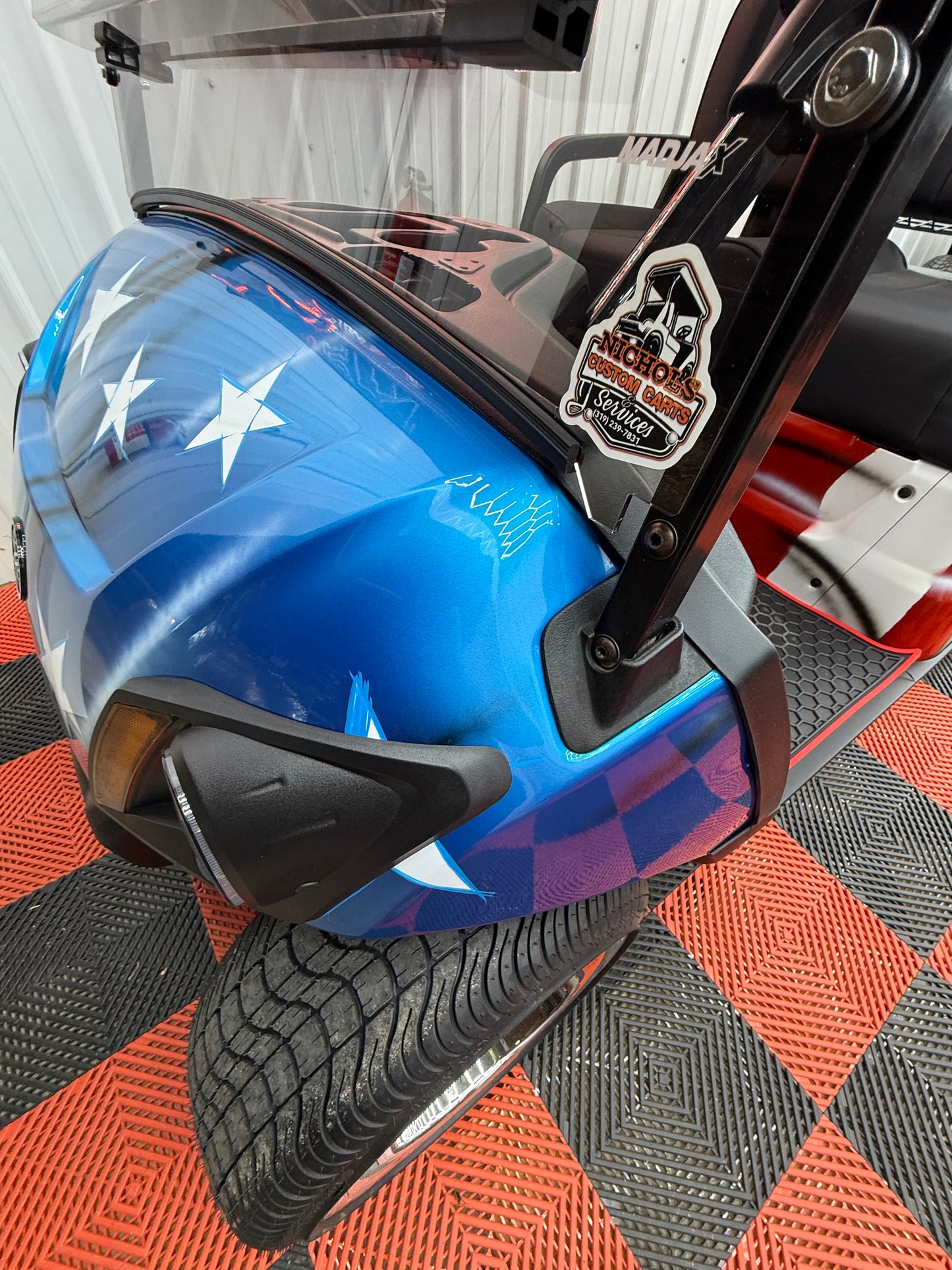 Yamaha Gas EFI QT(American Flag Edition) Luxury Seat & Street Legal Kit