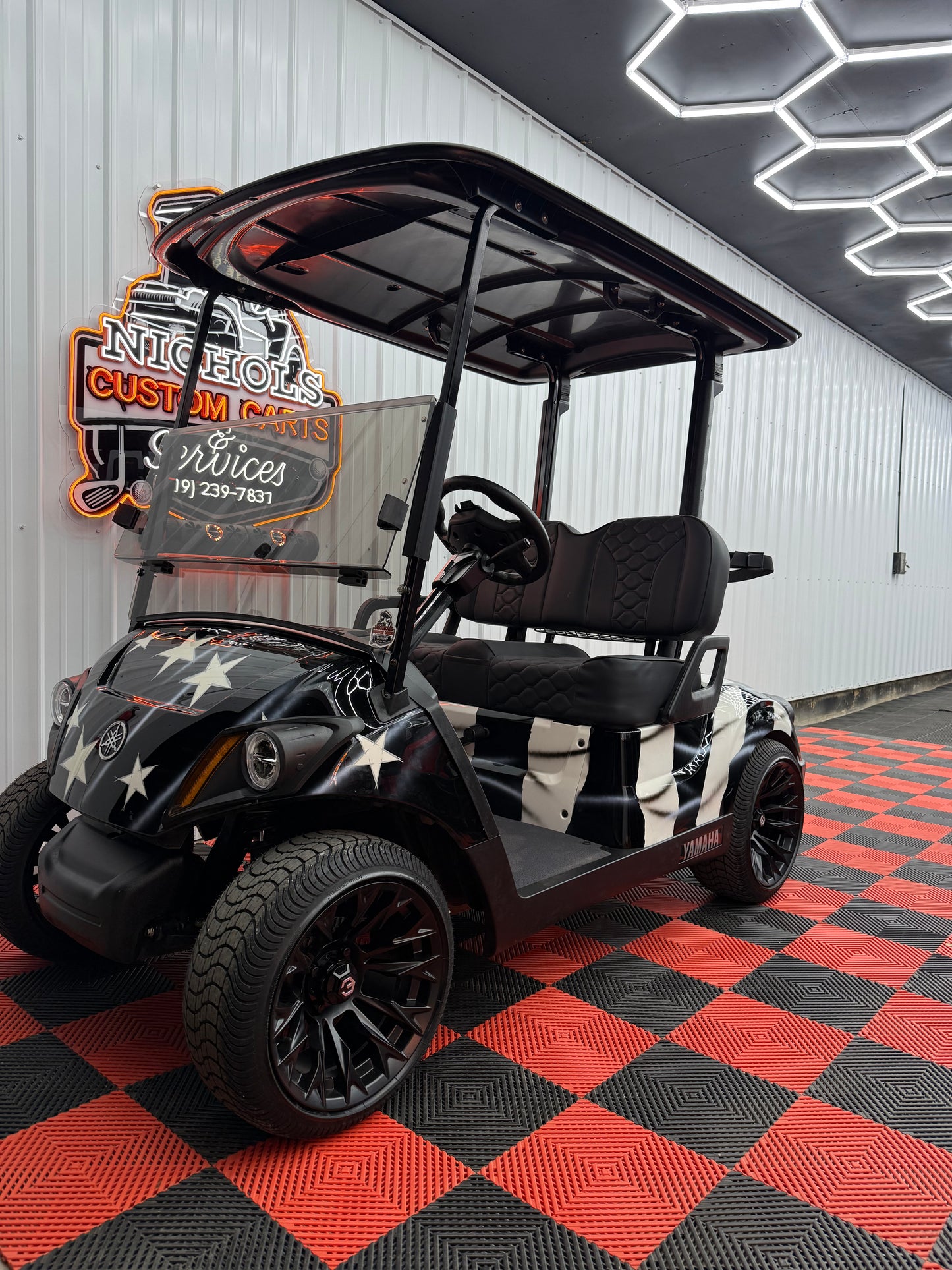 2022 Yamaha Gas EFI QT(American Flag Edition) Luxury Seat & Street Legal Kit