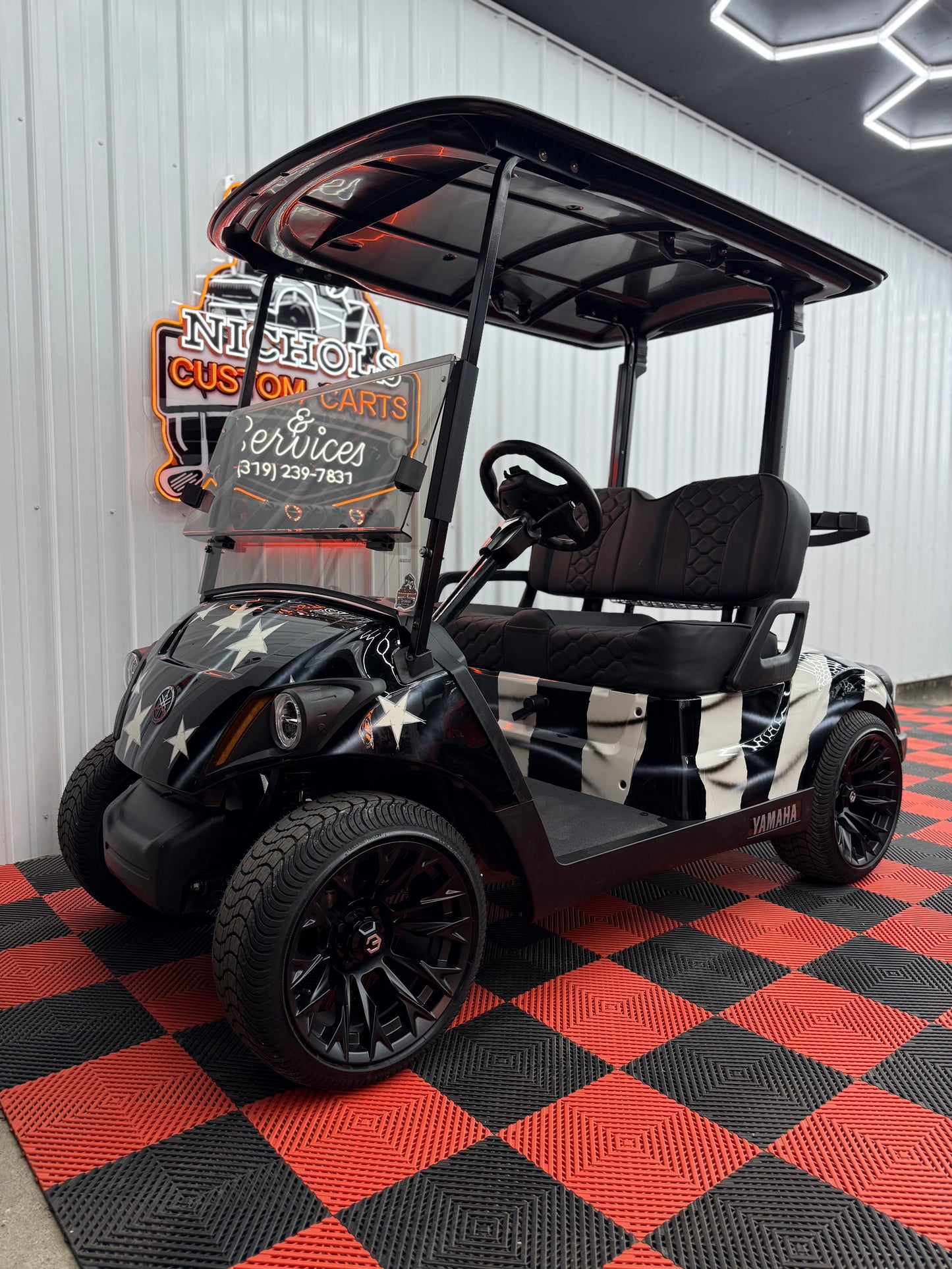 2022 Yamaha Gas EFI QT(American Flag Edition) Luxury Seat & Street Legal Kit