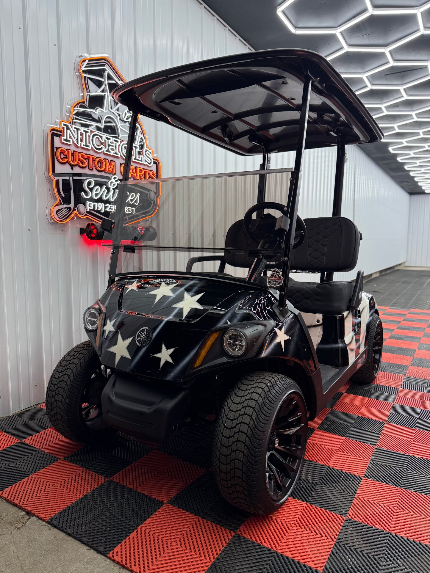 2022 Yamaha Gas EFI QT(American Flag Edition) Luxury Seat & Street Legal Kit