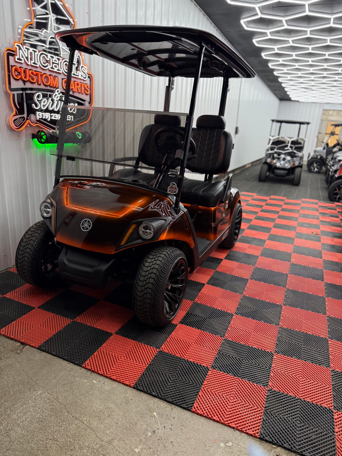 Yamaha Gas EFI QT(Black & White American Flag Edition) Luxury Seat & Street Legal Kit 2022