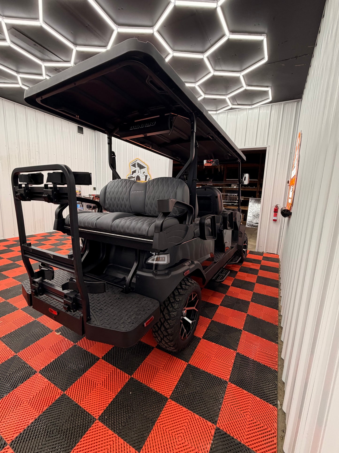 NEW Denago Rover XL6 Passenger Golf Cart Lithium BLACK (36 0% Financing Available)