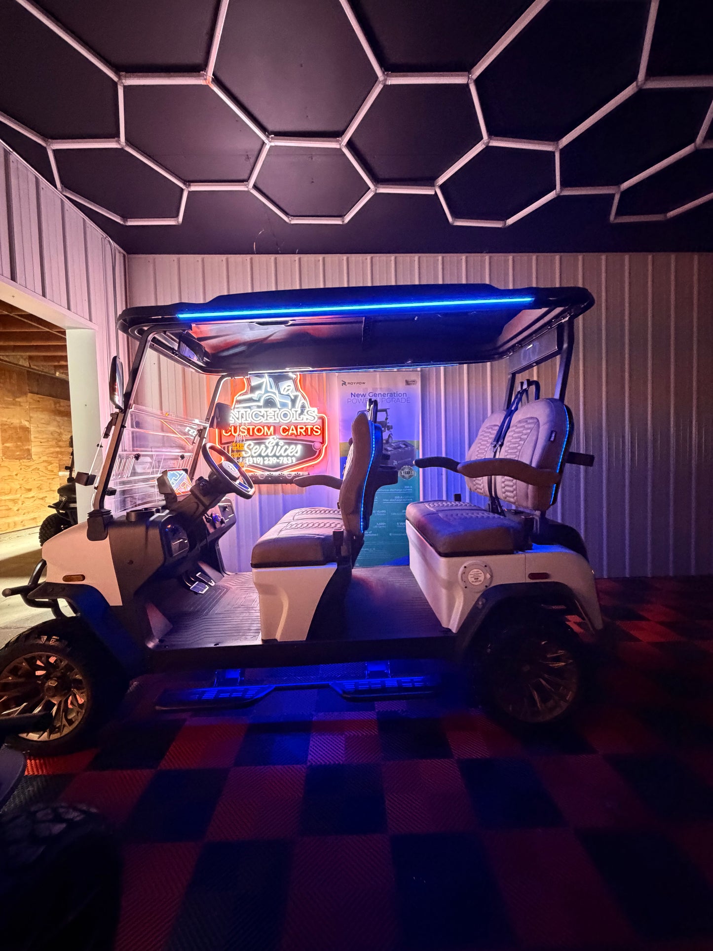 NEW Denago Rover XL 4 Passenger Golf Cart Lithium White Luxury (48 Months 0% Financing Available)