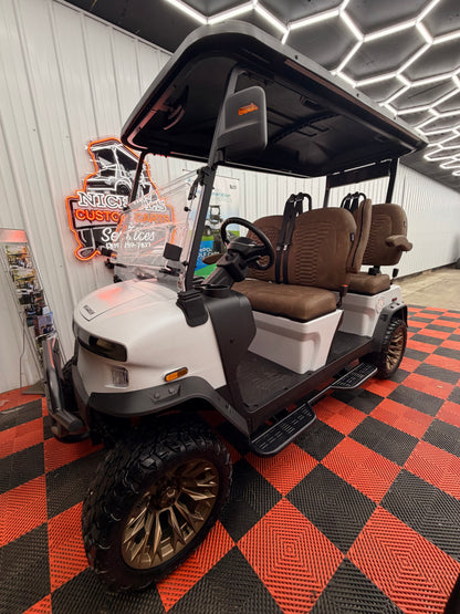 NEW Denago Rover XL 4 Passenger Golf Cart Lithium White Luxury (48 Months 0% Financing Available)