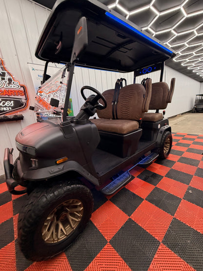 NEW Denago Rover XL 4 Passenger Golf Cart Lithium Matte Black Luxury (48 Months 0% Available)