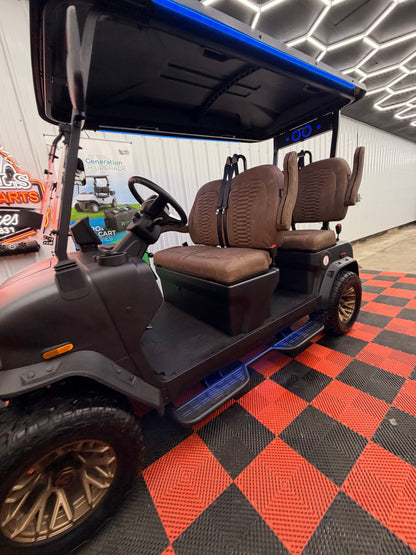 NEW Denago Rover XL 4 Passenger Golf Cart Lithium Matte Black Luxury (48 Months 0% Available)
