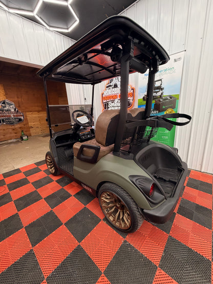 2022 Yamaha Gas EFI (Military Matte Green)Street Legal Kit & Luxury Seat