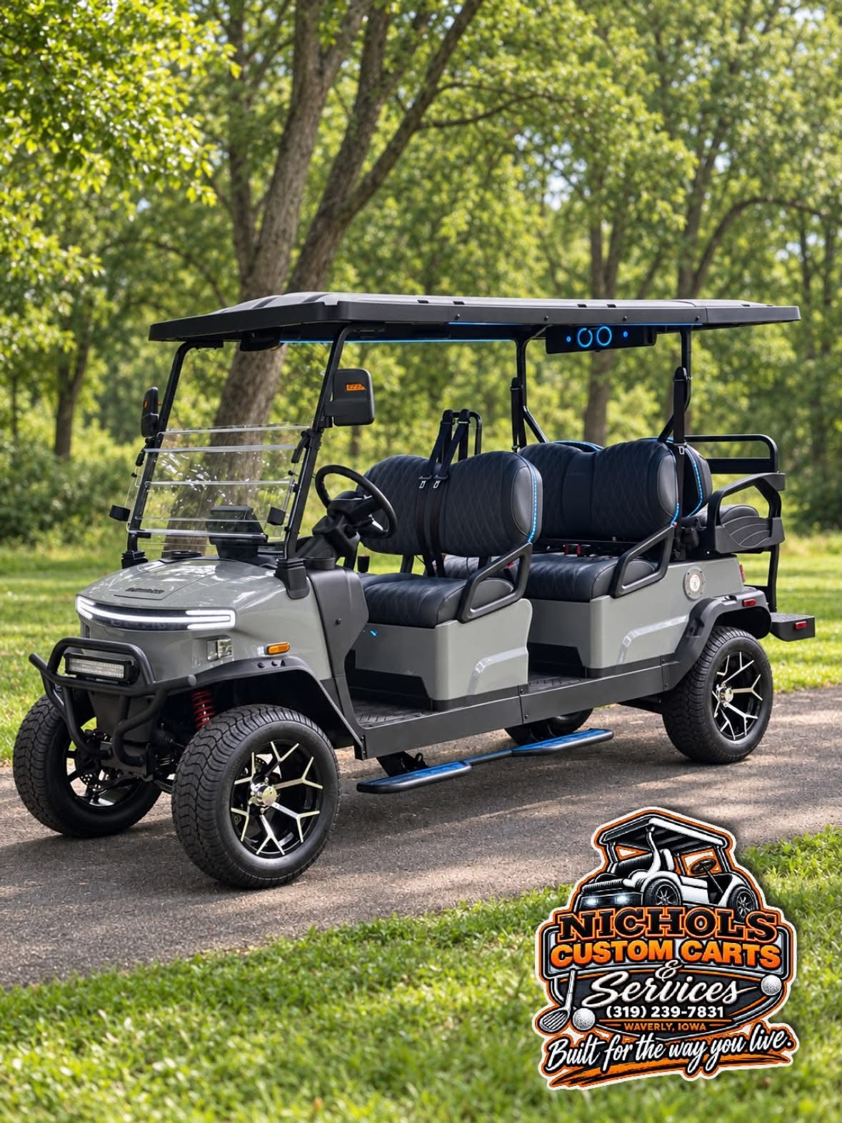 2026 New Denago Rover XL6 LSV/GOLF CART Gen 3(Lava,Grey,Aqua, Red)