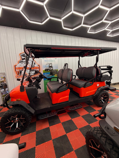 2026 NEW Denago Rover XL6 Passenger Golf Cart Lithium Lava Orange (48 M 0% Financing Available)