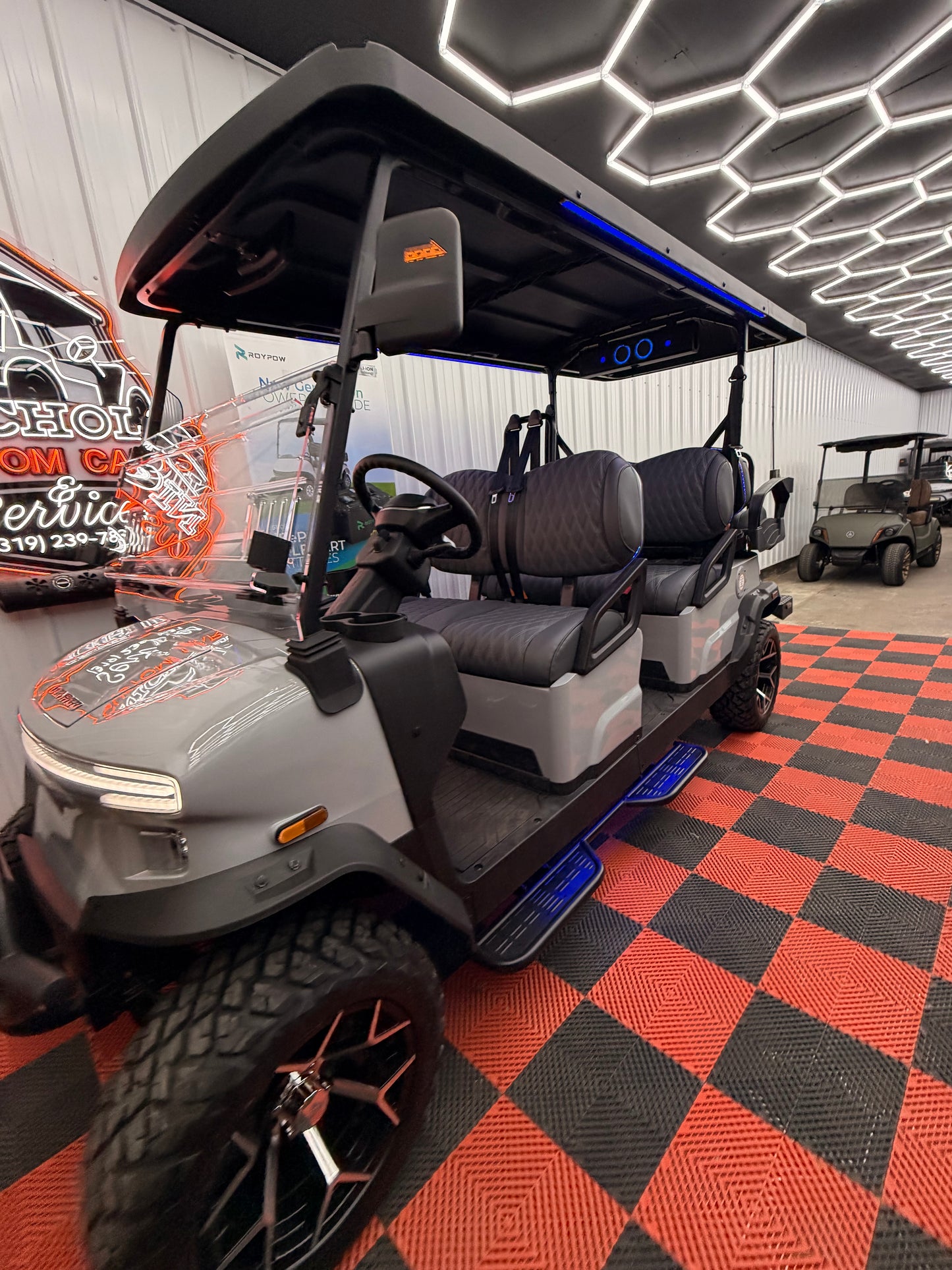 2026 NEW Denago Rover XL6 Passenger Golf Cart Lithium GRAY (48 Months 0% Financing Available)