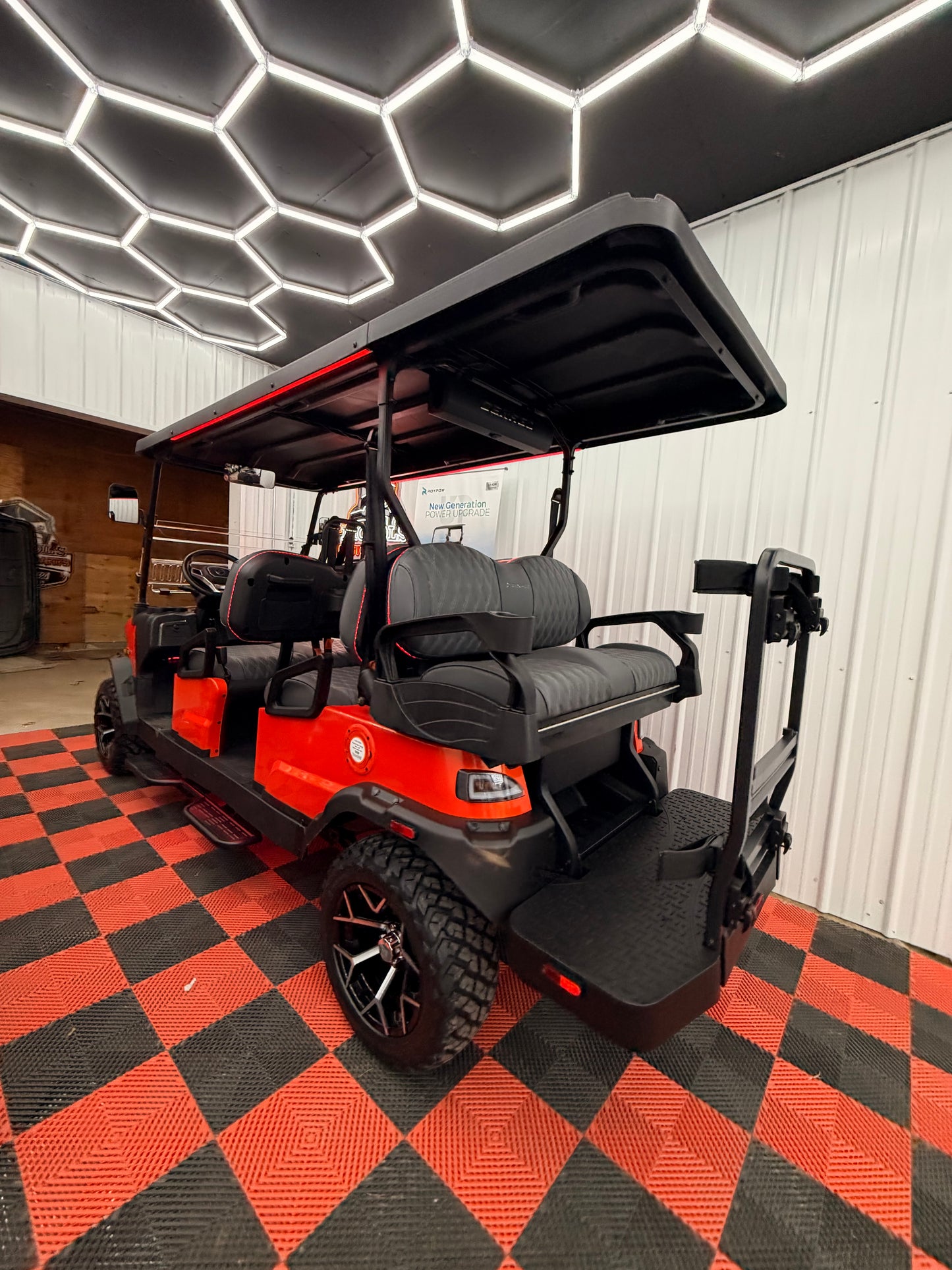 2026 NEW Denago Rover XL6 Passenger Golf Cart Lithium Lava Orange (48 M 0% Financing Available)